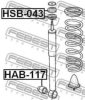 FEBEST HSB-043 Spacer Bush, shock absorber